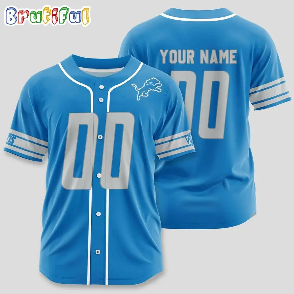 NFL Detroit Lions Limited Edition Personalized Baseball Jersey