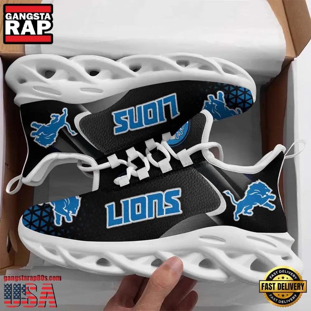 NFL Detroit Lions Max Soul Shoes Running Sneakers New Designer