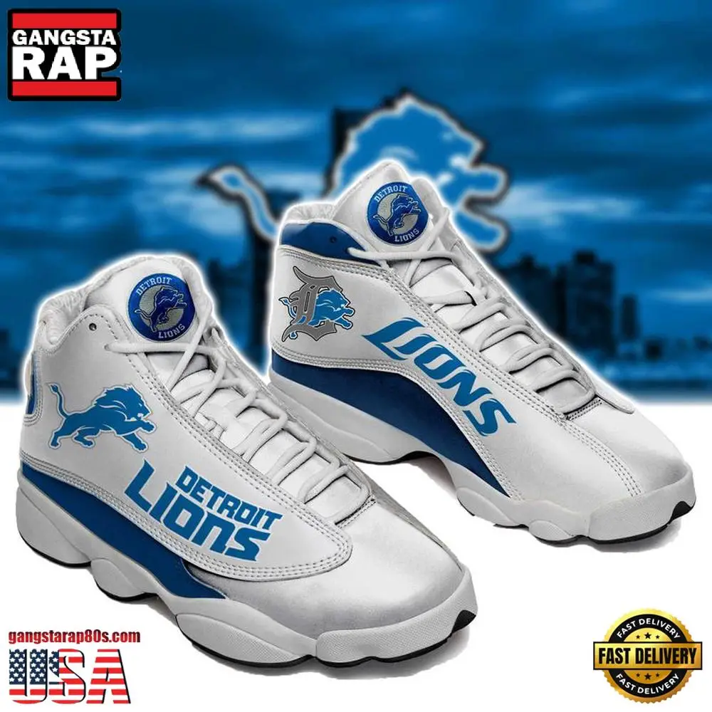 NFL Detroit Lions Ver 3 Air Jordan 13 Sneaker