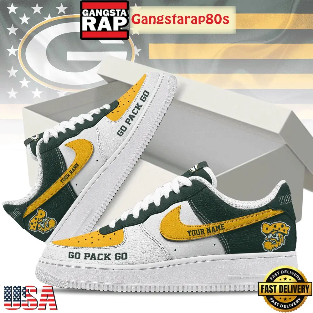 NFL Green Bay Packers New Season Custom Nike Air Force 1 Sneakers Shoes NFL Green Bay Packers New Season Custom Nike Air Force 1 Sneakers Shoes - Image 1