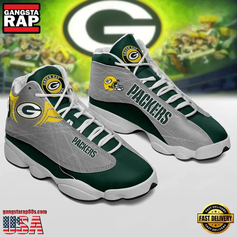 NFL Green Bay Packers Ver 1 Air Jordan 13 Sneaker NFL Green Bay Packers Ver 1 Air Jordan 13 Sneaker - Image 1