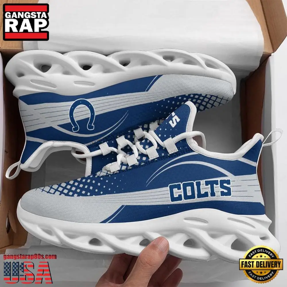 NFL Indianapolis Colts New Design 2025 Max Soul Shoes Running Sneakers