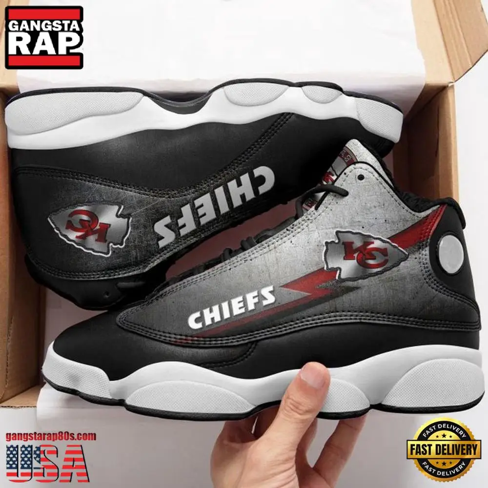 NFL Kansas City Chiefs New Design Air Jordan 13 Running Sneakers Shoes