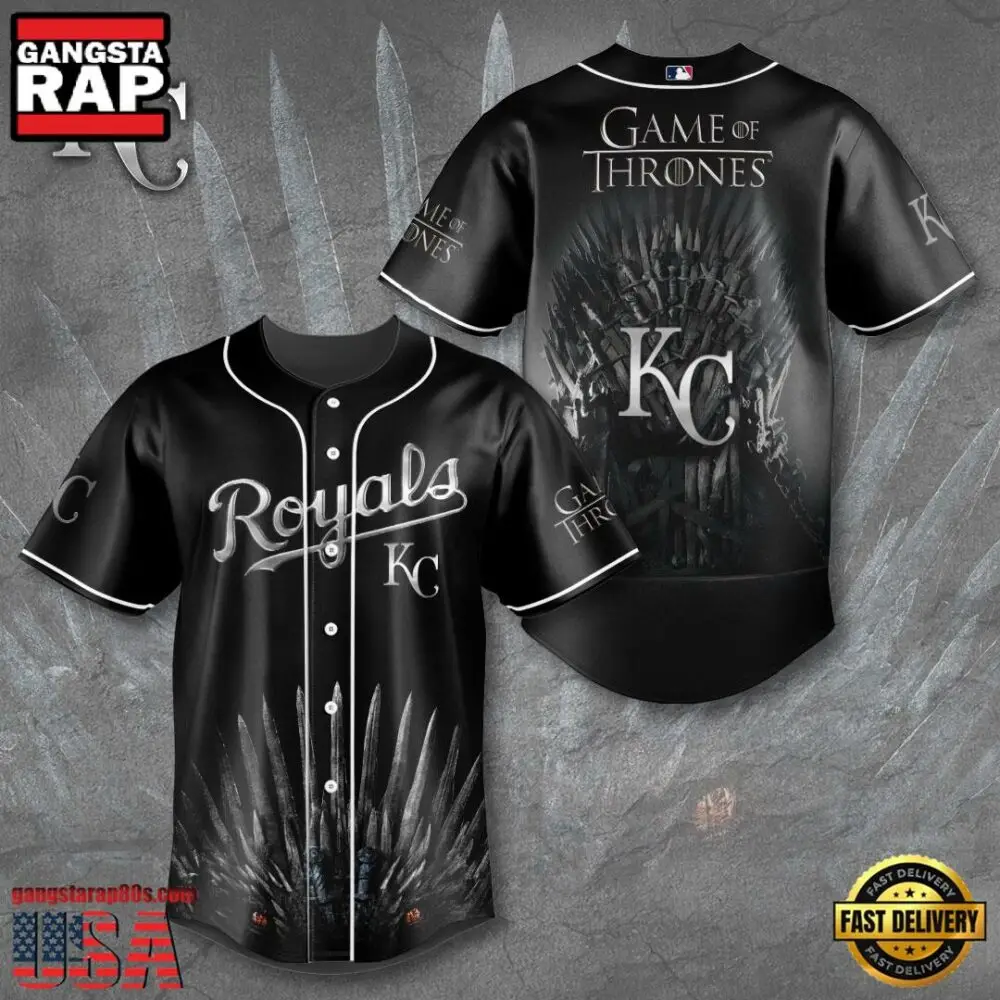 NFL Kansas City Royals x Game of Thrones Baseball Jersey Shirt