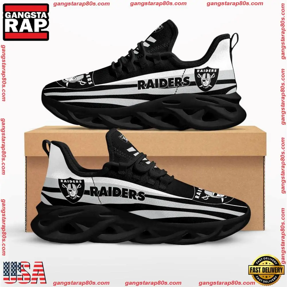 NFL Las Vegas Raiders Max Soul Running Shoes NFL Las Vegas Raiders Max Soul Running Shoes - Image 1