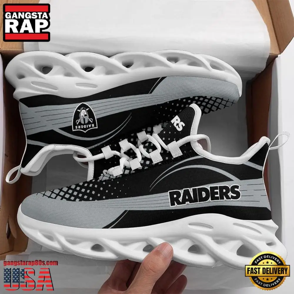 NFL Las Vegas Raiders New Design 2025 Max Soul Shoes Running Sneakers