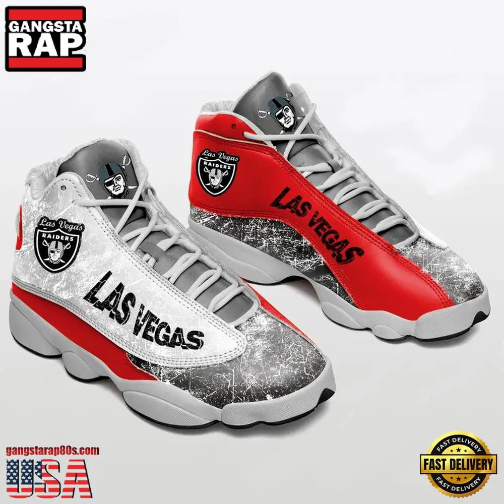 NFL Las Vegas Raiders Ver 3 Air Jordan 13 Sneaker NFL Las Vegas Raiders Ver 3 Air Jordan 13 Sneaker - Image 1