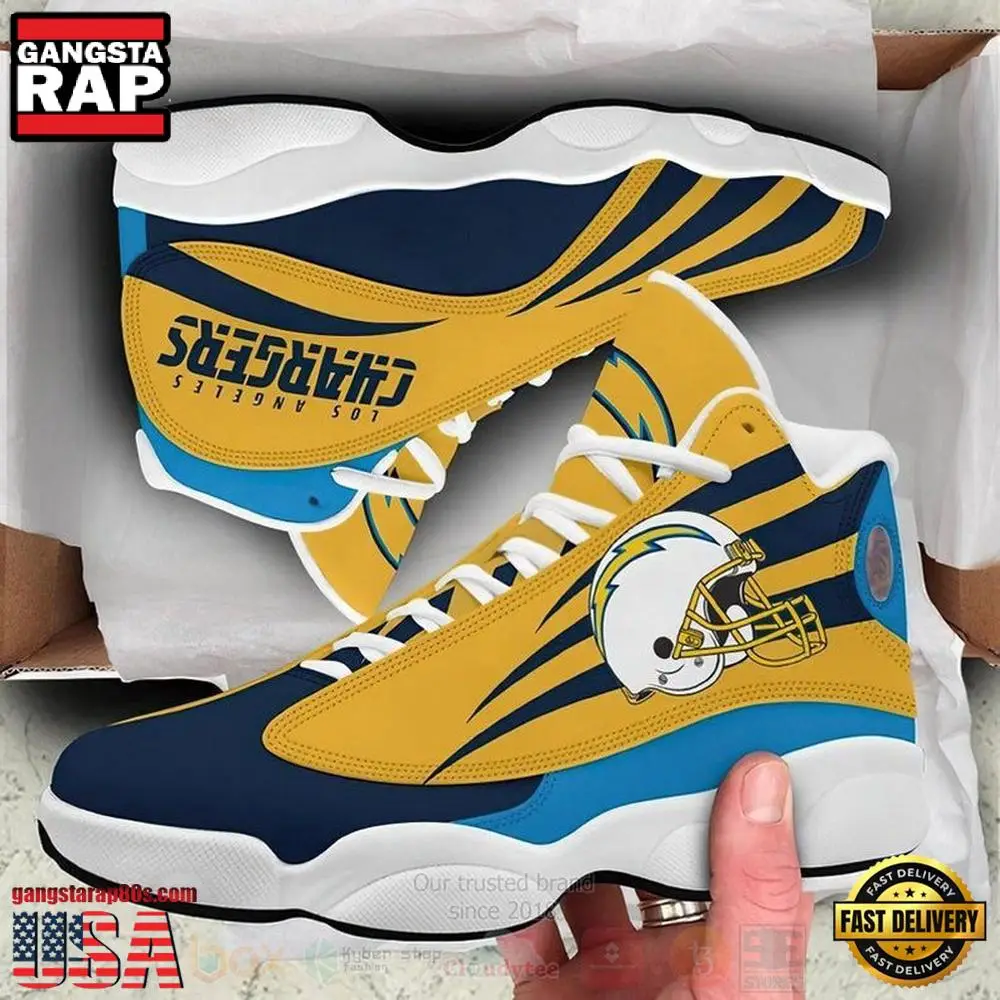 NFL Los Angeles Chargers Football Air Jordan 13 Shoes