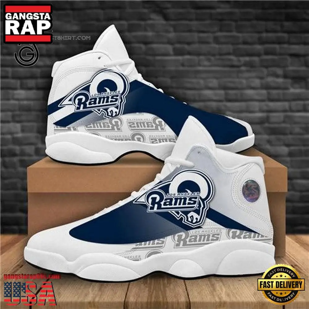 NFL Los Angeles Rams Air Jordan 13 Shoes NFL Los Angeles Rams Air Jordan 13 Shoes - Image 1