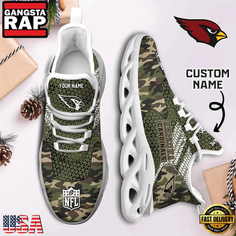 NFL Los Angeles Rams Camo New Design Max Soul Shoes Running Sneakers