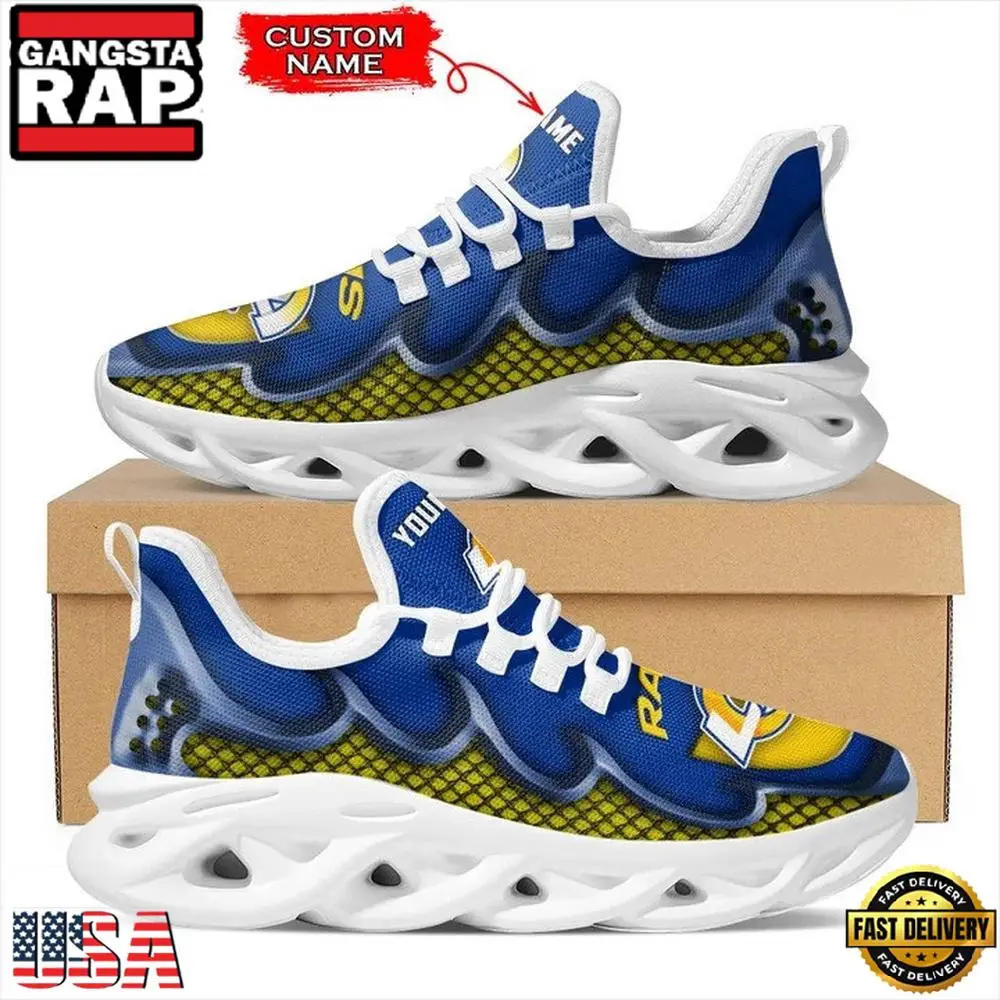 NFL Los Angeles Rams Logo New Design Max Soul Shoes Running Sneakers