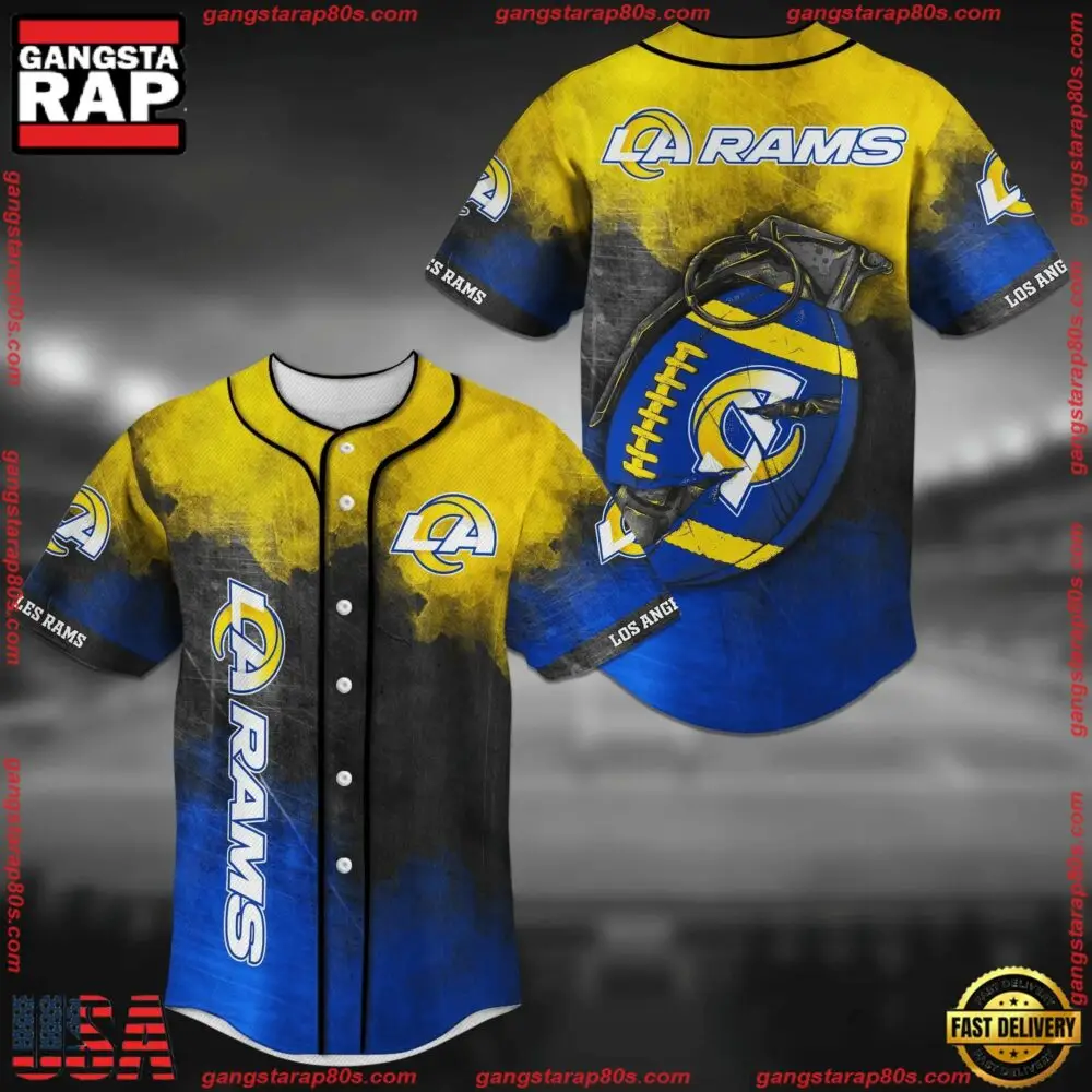 NFL Los Angeles Rams New Design Baseball Jersey Shirt