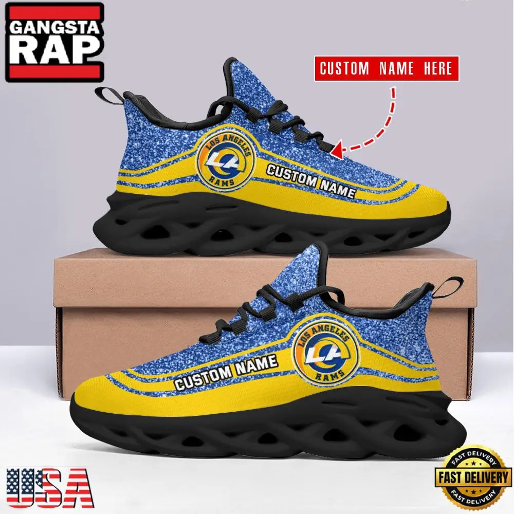 NFL Los Angeles Rams New Design Max Soul Shoes Running Sneakers