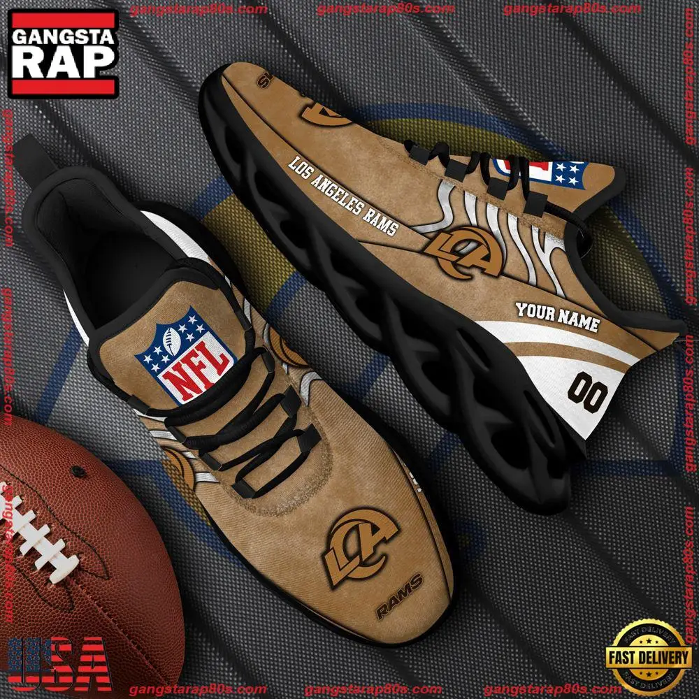 NFL Los Angeles Rams New Design Max Soul Shoes, Running Sneakers