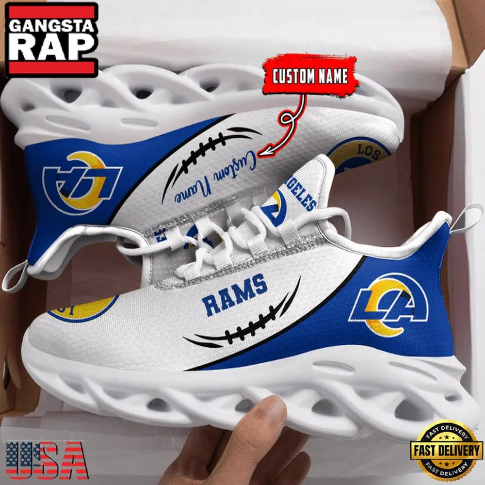 NFL Los Angeles Rams Sport Logo New Design Max Soul Shoes Running Sneakers