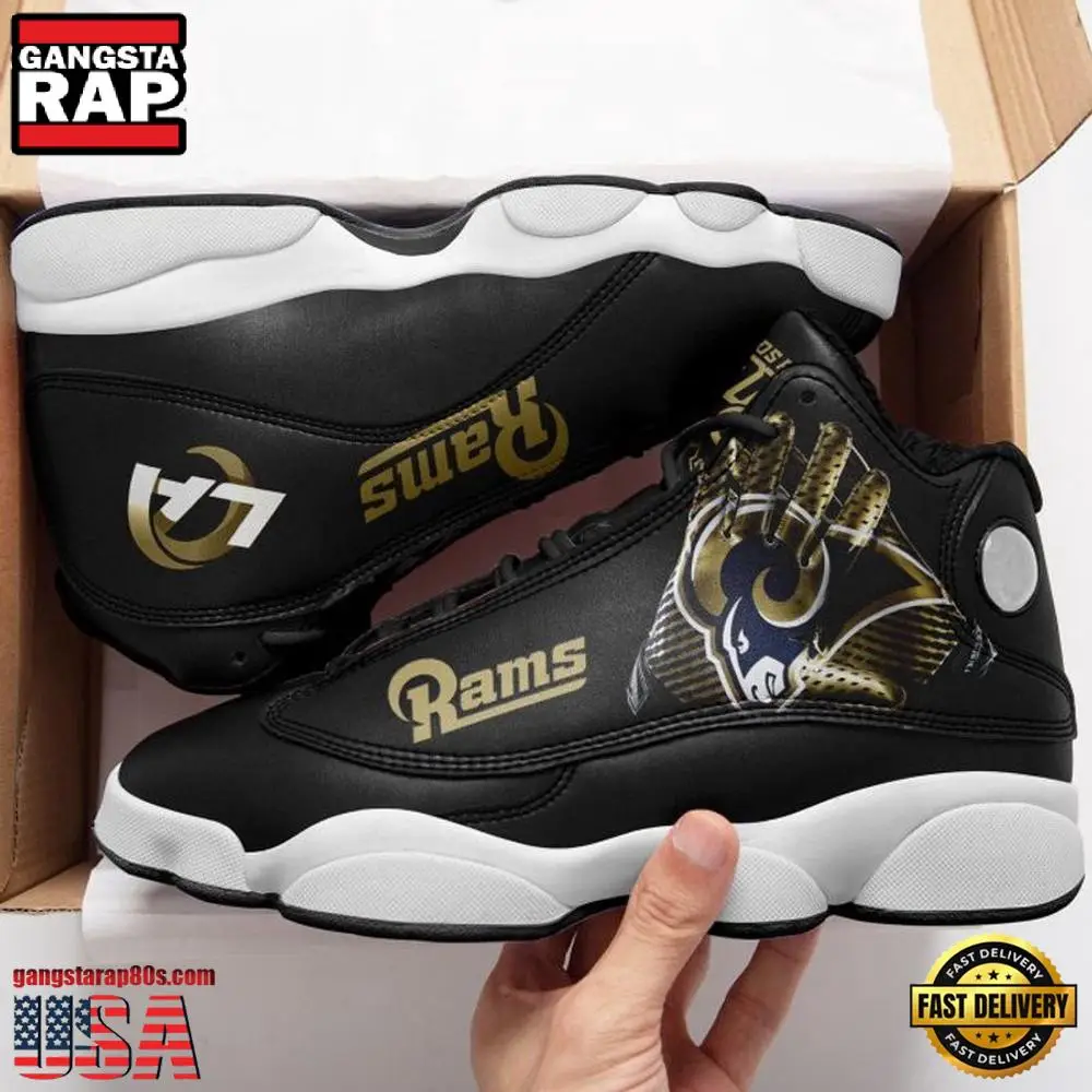 NFL Los Angeles Rams Sport New Design Air Jordan 13 Running Sneakers Shoes