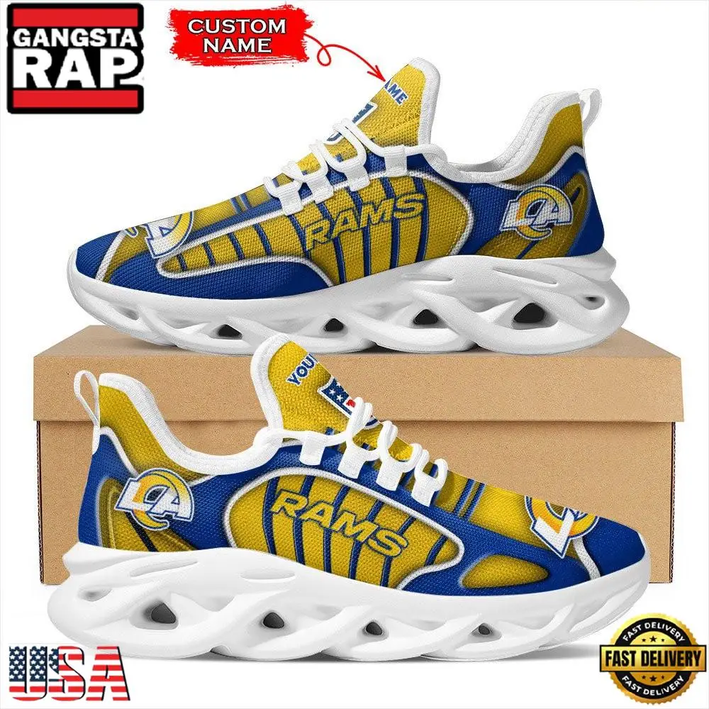 NFL Los Angeles Rams Sport New Design Max Soul Shoes Running Sneakers