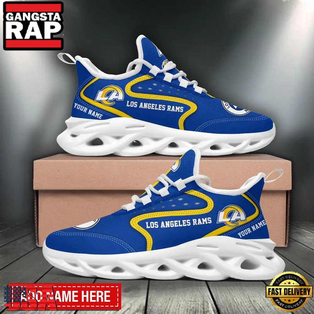 NFL Los Angeles Rams Sport Team Logo New Design Max Soul Shoes Running Sneakers