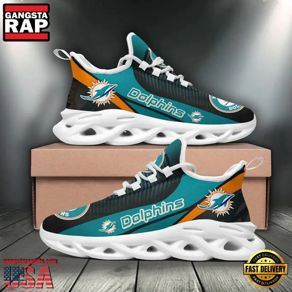 NFL Miami Dolphins Max Soul Shoes Running Sneakers New Designer