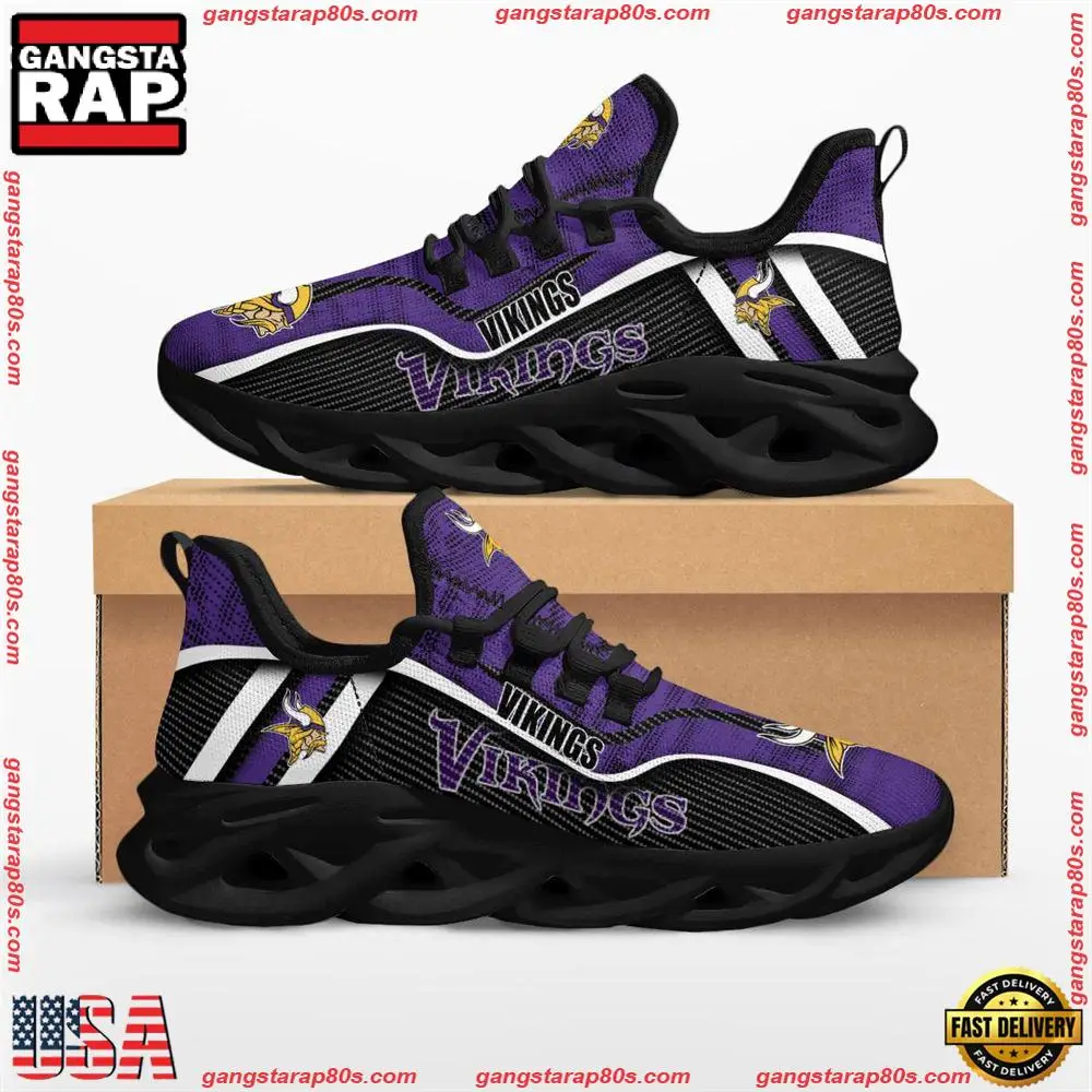 NFL Minnesota Vikings Jumpstart Max Soul Shoes Running Sneakers Running Sneakers NFL Minnesota Vikings Jumpstart Max Soul Shoes Running Sneakers Running Sneakers - Image 1