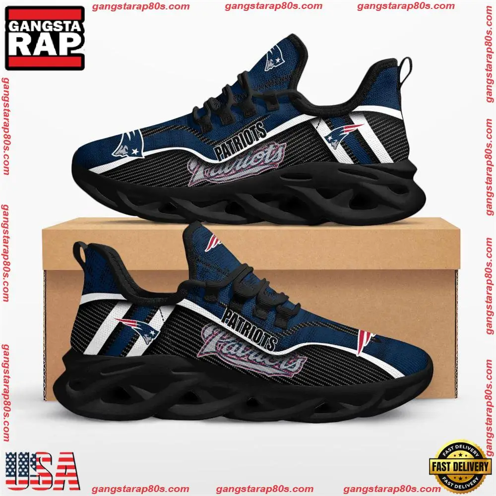 NFL New England Patriots Jumpstart Max Soul Shoes Running Sneakers Running Sneakers NFL New England Patriots Jumpstart Max Soul Shoes Running Sneakers Running Sneakers - Image 1