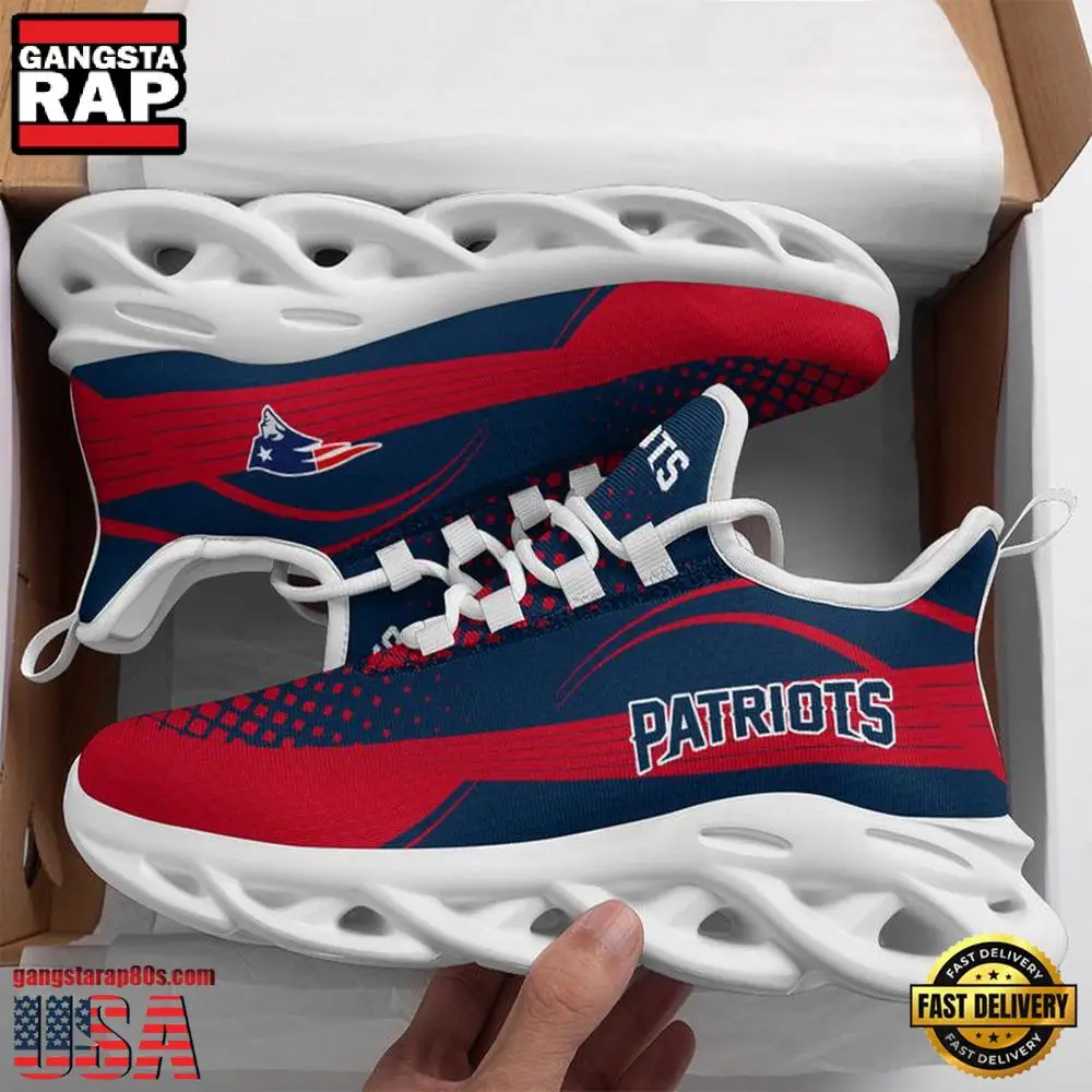 NFL New England Patriots New Design 2025 Max Soul Shoes Running Sneakers