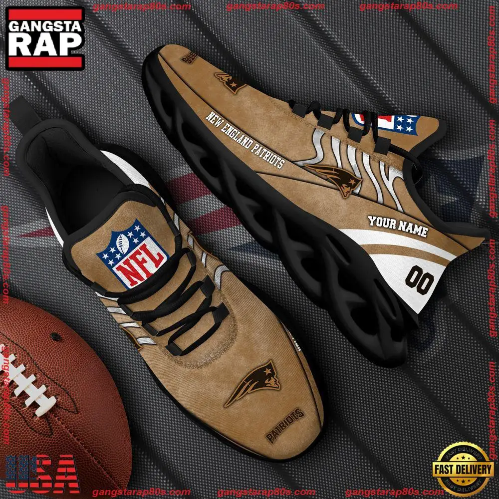 NFL New England Patriots New Design Max Soul Shoes, Running Sneakers