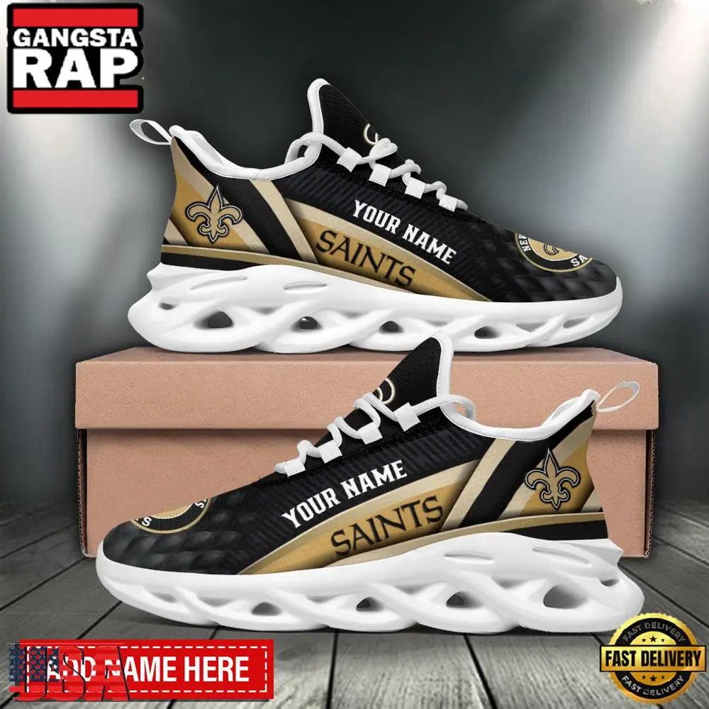 NFL New Orleans Saints Sport Team New Design Max Soul Shoes Running Sneakers