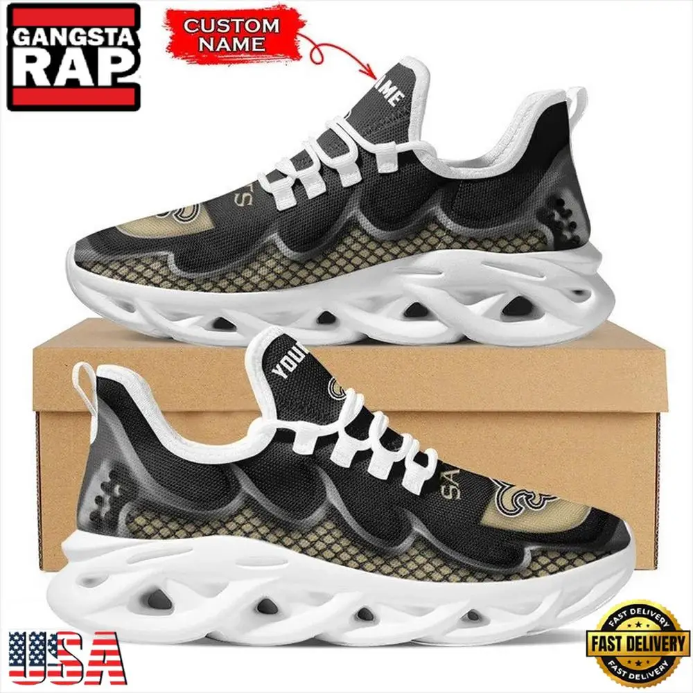 NFL New Orleans Saints Team New Design Max Soul Shoes Running Sneakers