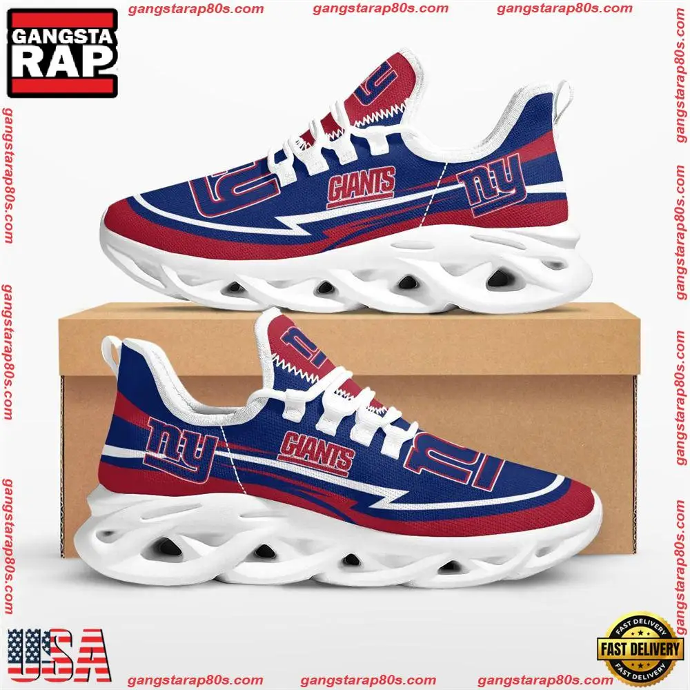 NFL New York Giants Are Coming Curves Max Soul Shoes Running Sneakers