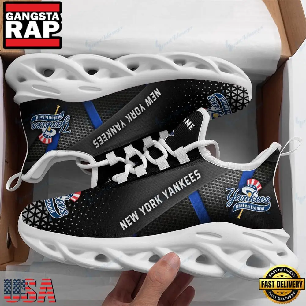 NFL New York Yankees Logo Team New Design Max Soul Shoes Running Sneakers NFL New York Yankees Logo Team New Design Max Soul Shoes Running Sneakers - Image 1