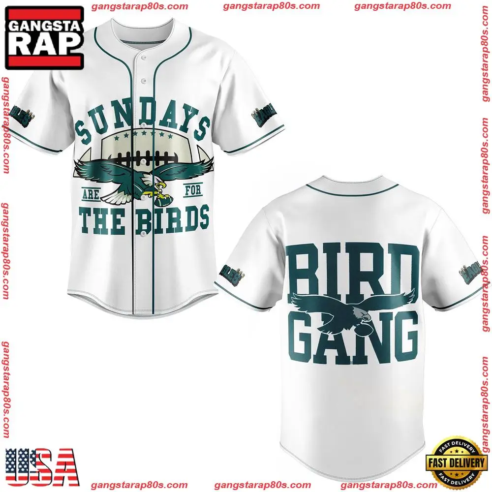 NFL Philadelphia Eagles Bird Gang Baseball Jersey