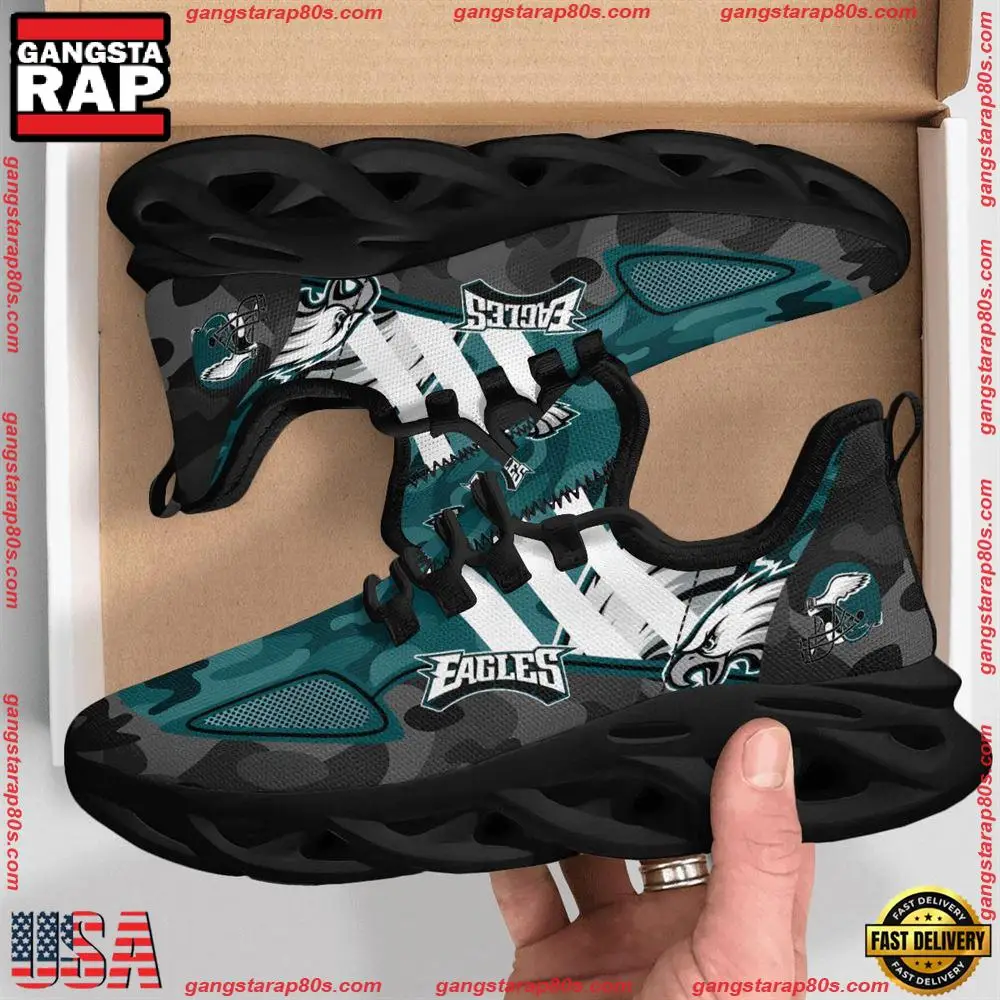 NFL Philadelphia Eagles Military Camouflage Max Soul Shoes Running Sneakers Running Sneakers