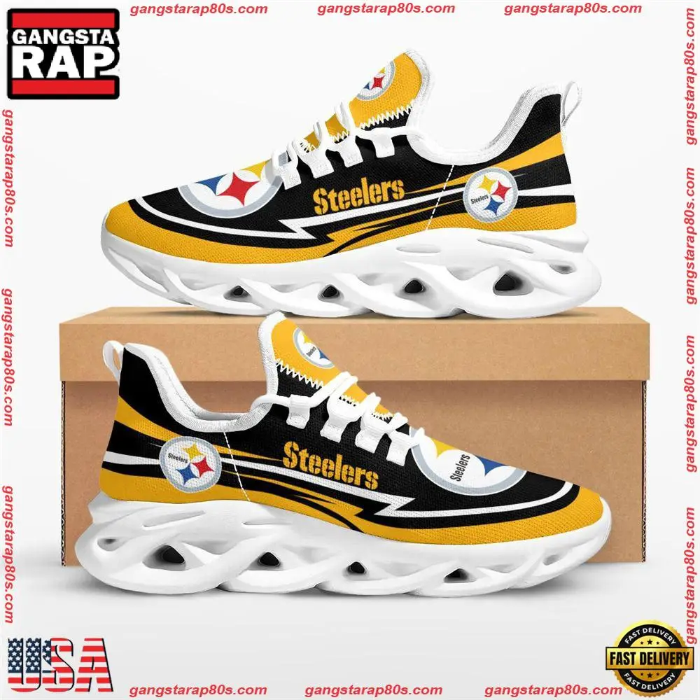 NFL Pittsburgh Steelers Are Coming Curves Max Soul Shoes Running Sneakers