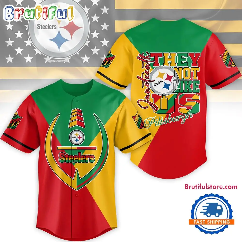 NFL Pittsburgh Steelers Juneteenth Month They Not Like US Baseball Jersey