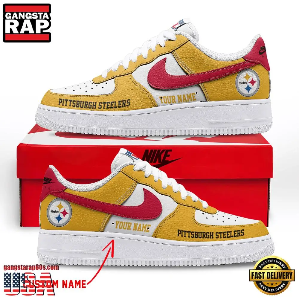 NFL Pittsburgh Steelers New Design Custom Air Force 1 Running Sneakers Shoes