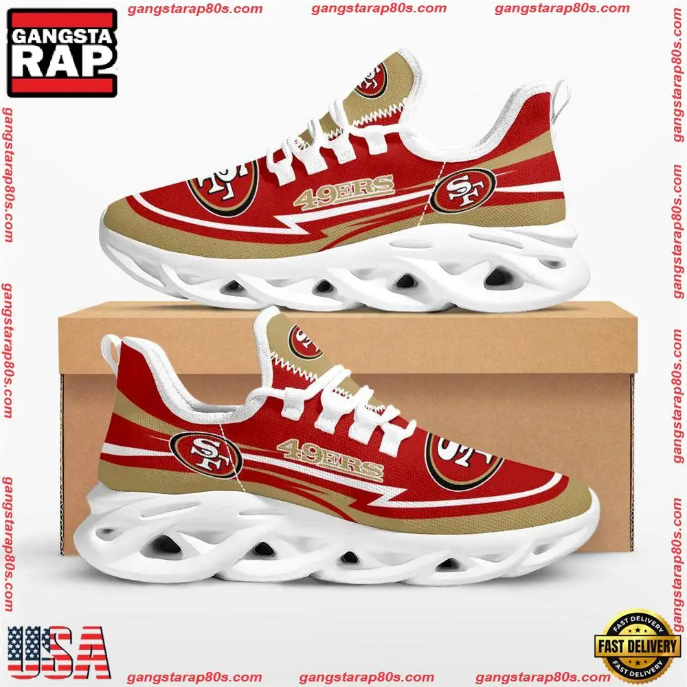 NFL San Francisco 49ers Are Coming Curves Max Soul Shoes Running Sneakers