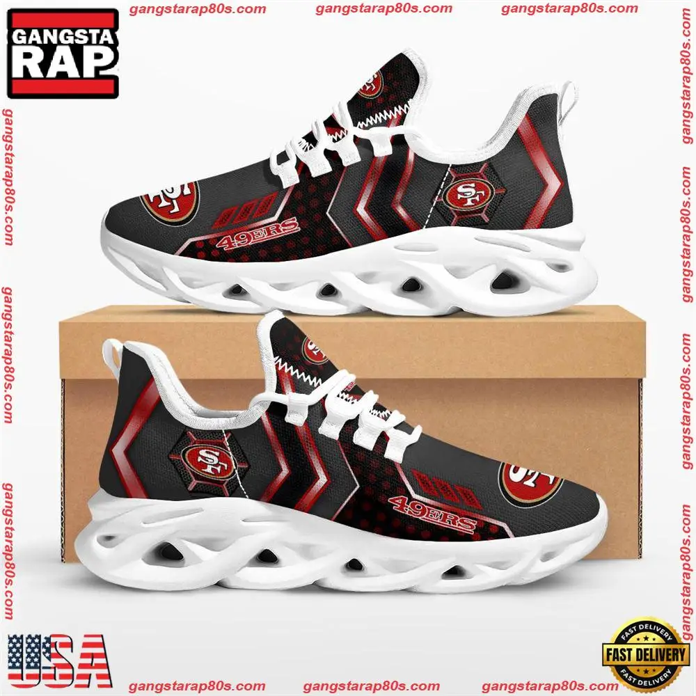 NFL San Francisco 49ers Pro Standard Max Soul Shoes Running Sneakers NFL San Francisco 49ers Pro Standard Max Soul Shoes Running Sneakers - Image 1