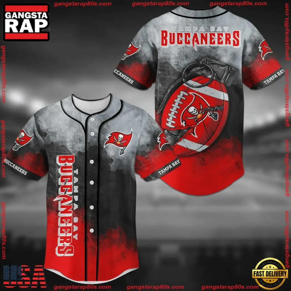 NFL Tampa Bay Buccaneers New Design Baseball Jersey Shirt