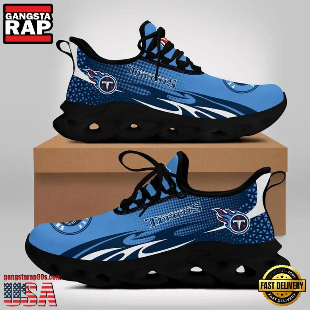 NFL Tennessee Titans Max Soul Shoes Running Sneakers New Designer NFL Tennessee Titans Max Soul Shoes Running Sneakers New Designer - Image 1