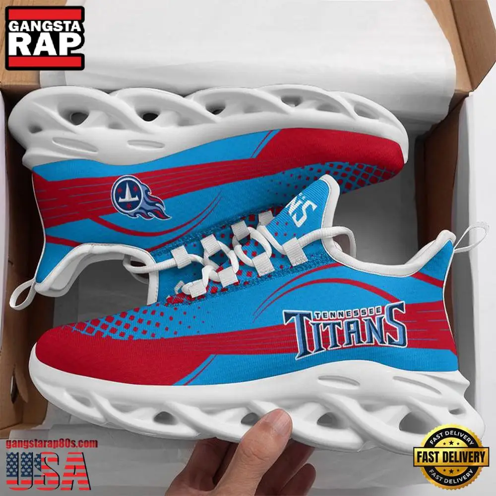 NFL Tennessee Titans New Design 2025 Max Soul Shoes Running Sneakers