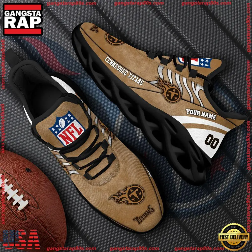 NFL Tennessee Titans New Design Max Soul Shoes, Running Sneakers