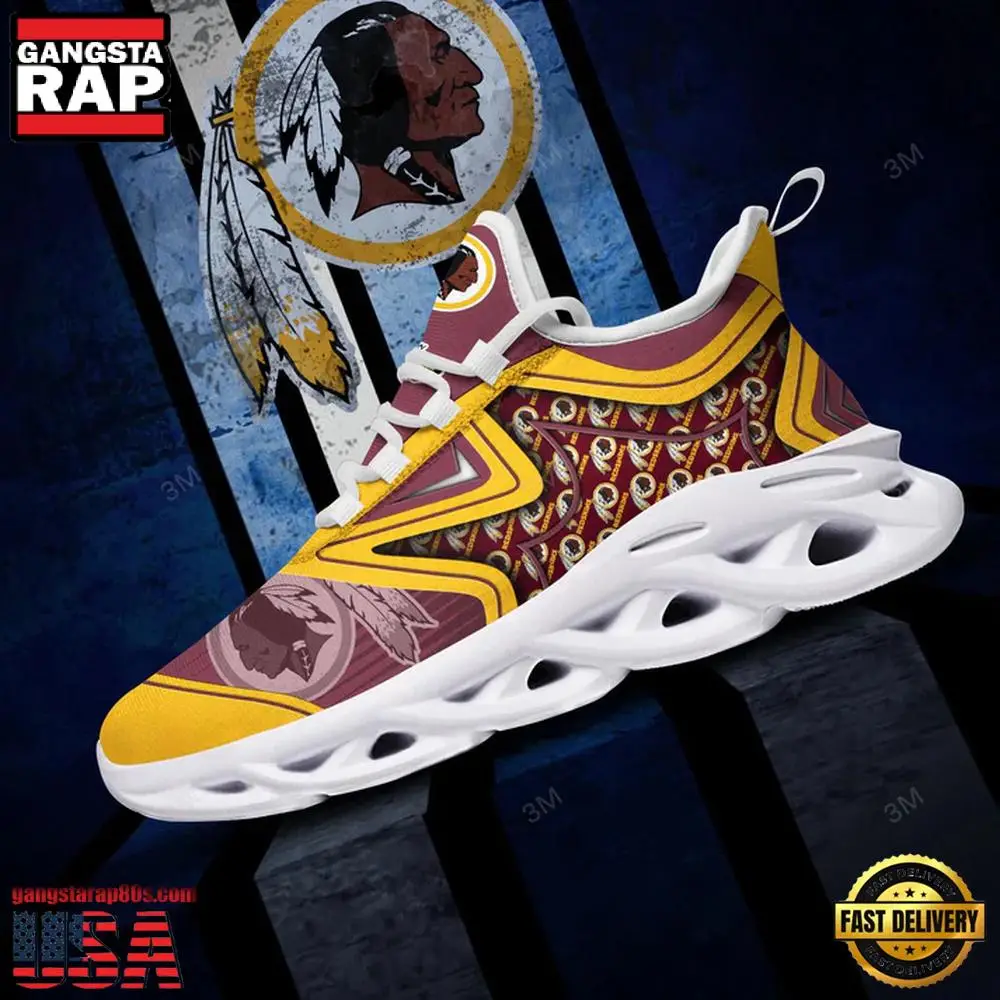 NFL Washington Redskins Team Max Soul Shoes Running Sneakers New Designer NFL Washington Redskins Team Max Soul Shoes Running Sneakers New Designer - Image 1