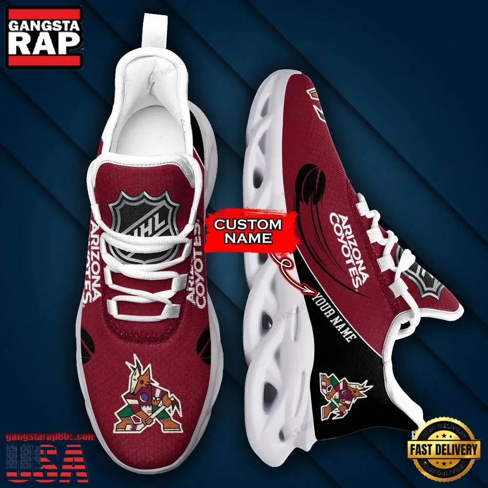 NHL Custom Name Arizona Coyotes Sport Max Soul Shoes