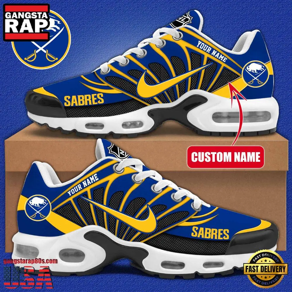 NHL Custom Name Buffalo Sabres New Design Air Max Plus Shoes Running Sneakers