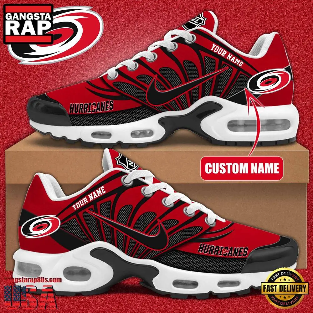 NHL Custom Name Carolina Hurricanes New Design Air Max Plus Shoes Running Sneakers