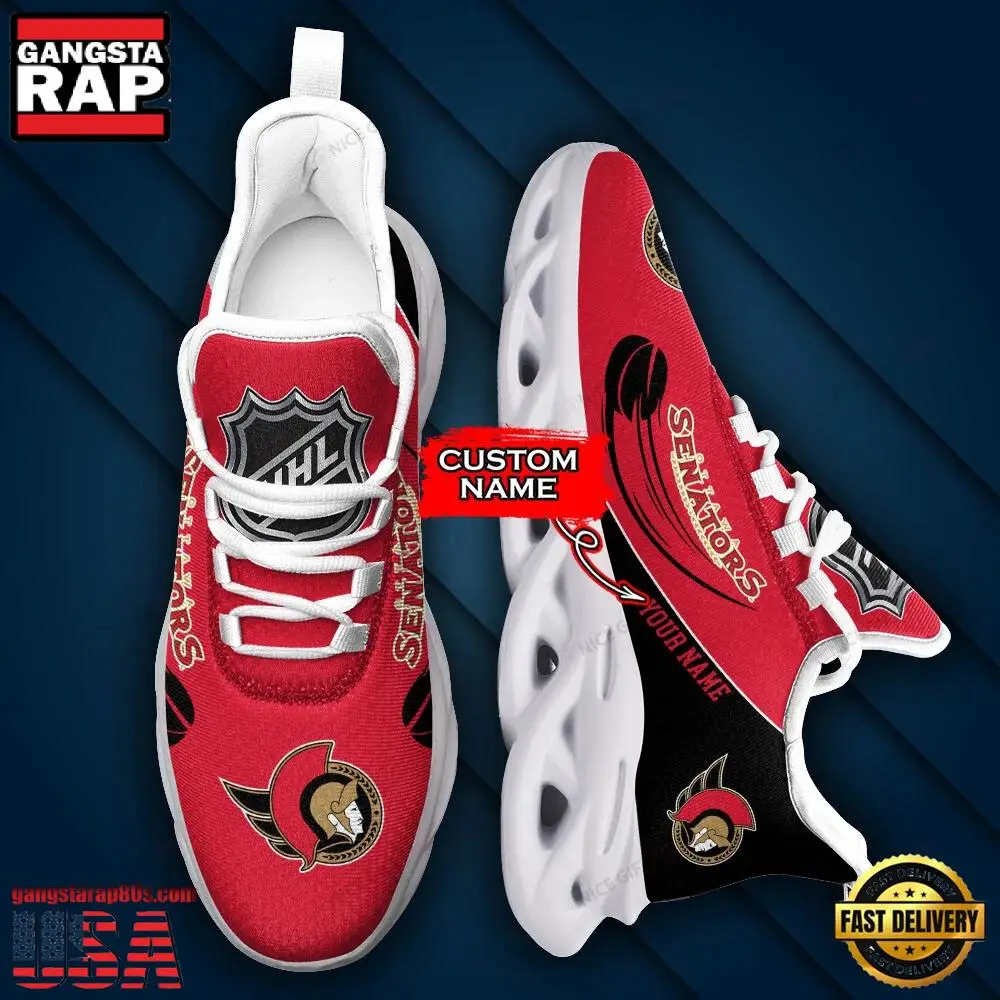 NHL Custom Name Ottawa Senators Team Sport Max Soul Shoes