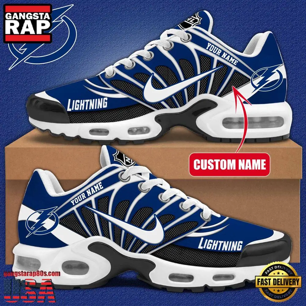NHL Custom Name Tampa Bay Lightning New Design Air Max Plus Shoes Running Sneakers
