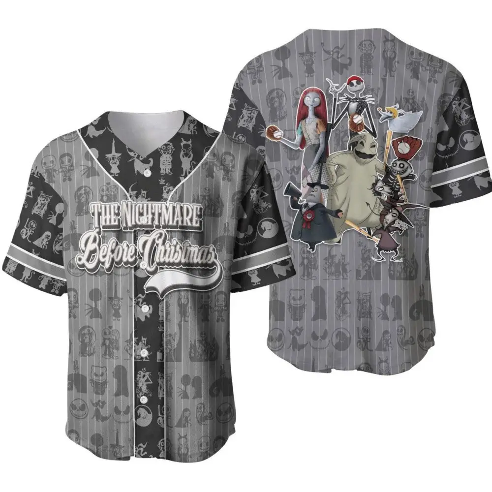 Nightmare Before Christmas Baseball Jersey – Unique Fan Apparel Gift