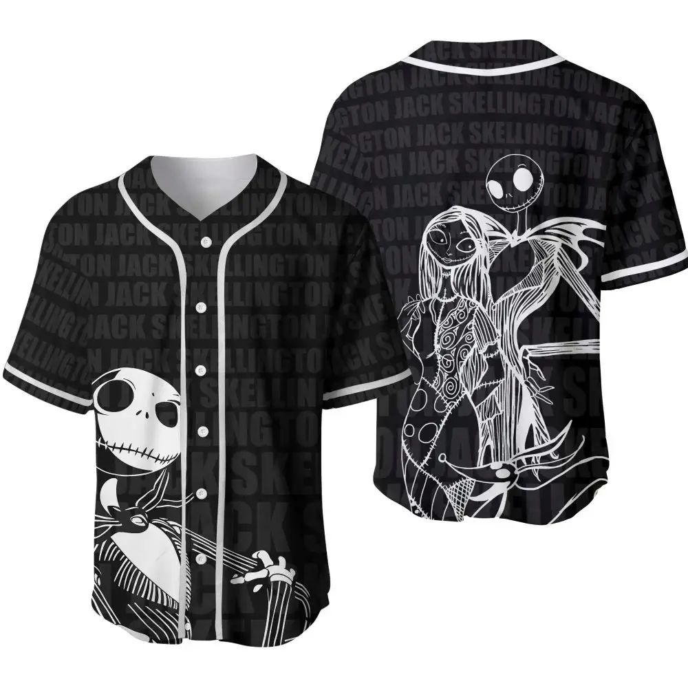 Nightmare Before Christmas Jack Skellington Baseball Jersey - Unisex Halloween Shirt